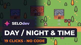How to add a day and night cycle in Godot, no code (19 clicks)