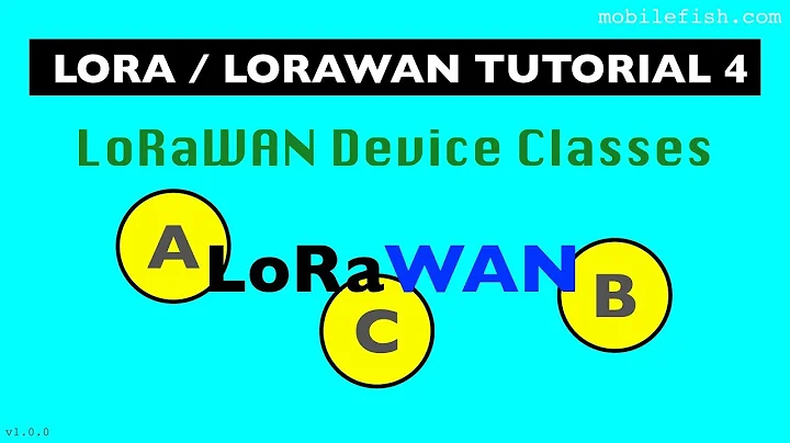 LoRa/LoRaWAN tutorial 4: LoRaWAN Device Classes