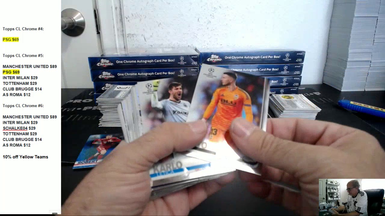 2018-19 TOPPS UEFA CHAMPIONS LEAGUE CHROME SOCCER 12 BOX PICK YOUR TEAM PYT HOBBY CASE BREAK #3 football score