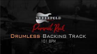 Pummel Rock Groove Drumless Backing Track 101 BPM (no drums)