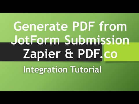 Generate PDF from JotForm Submission and Email as Attachment