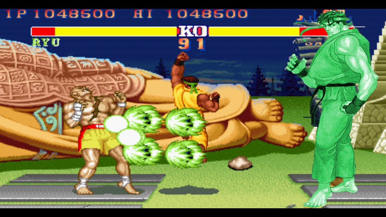 SF2 SUPER GREEN RYU PLAYTHROUGH ARCADE 1992 - YouTube