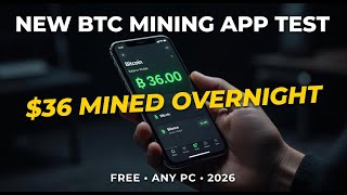 Tested a New BTC Mining App — Made $36 Overnight!