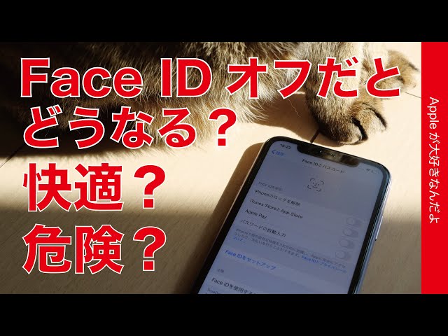 iPhoneのFace ID顔認証をオフにしたらどうなるのか？快適なのか危険な
