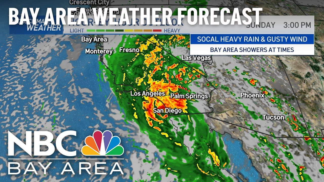 Bay Area Forecast: Showers with isolated thunder possible - YouTube