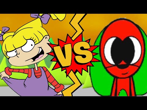 M.U.G.E.N. Battles | Angelica Pickles vs Squealy Airhorn | Rugrats, All Grown Up! vs Airhorn Heroes