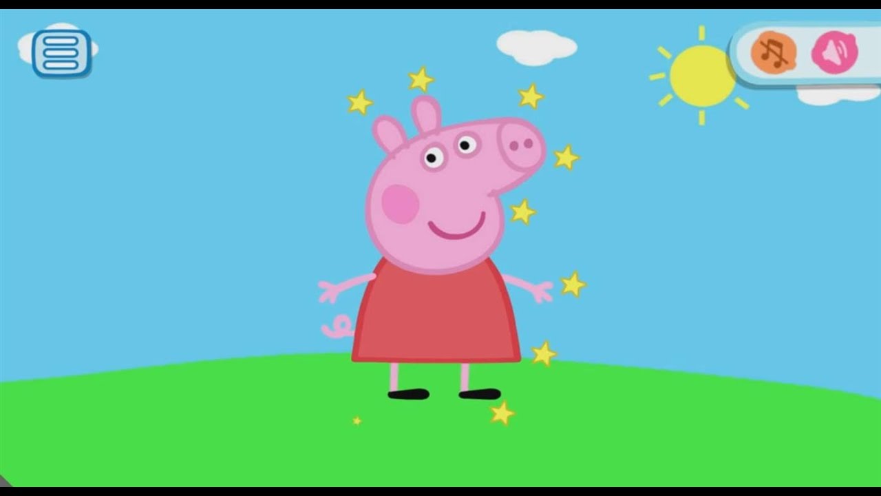 Peppa kids mini games Android Gameplay. Свинка Пеппа - игра мультик #1