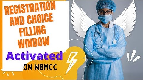 New Registration & Choice Window Appears on WBMCC | Subhojit Ghosh