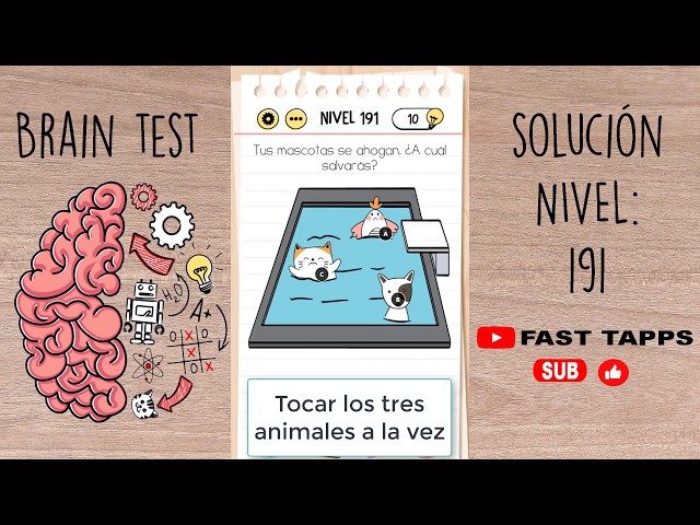 Como superar el NIVEL 191 de BRAIN TEST en Español 