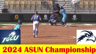 Florida Gulf Coast vs North Florida Softball Game Highlights, 2024 ASUN Championship