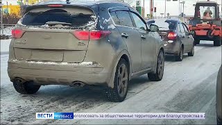 Слякоть не оправдание: за грязные номера кузбасским водителям грозят штрафы