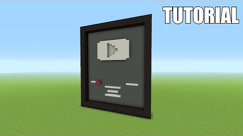 Minecraft Tutorial: How To Make A YouTube Silver Playbutton!!