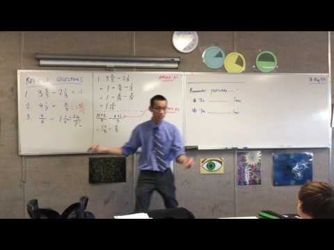 The Distributive Law (1 of 2: Using two approaches to subtract fractions & Multiply Fractions)