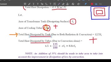 Design of Cooling Tubes - Transformer - Theory