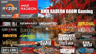 AMD Radeon 680M iGPU Gaming - play AAA Games without Graphics card