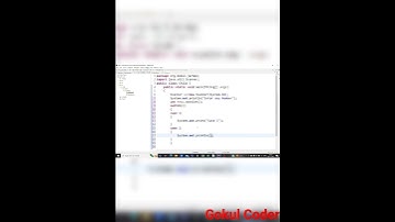 Switch Statement example without Break keyword in Java #gokulcoder #shorts #javaprogramming