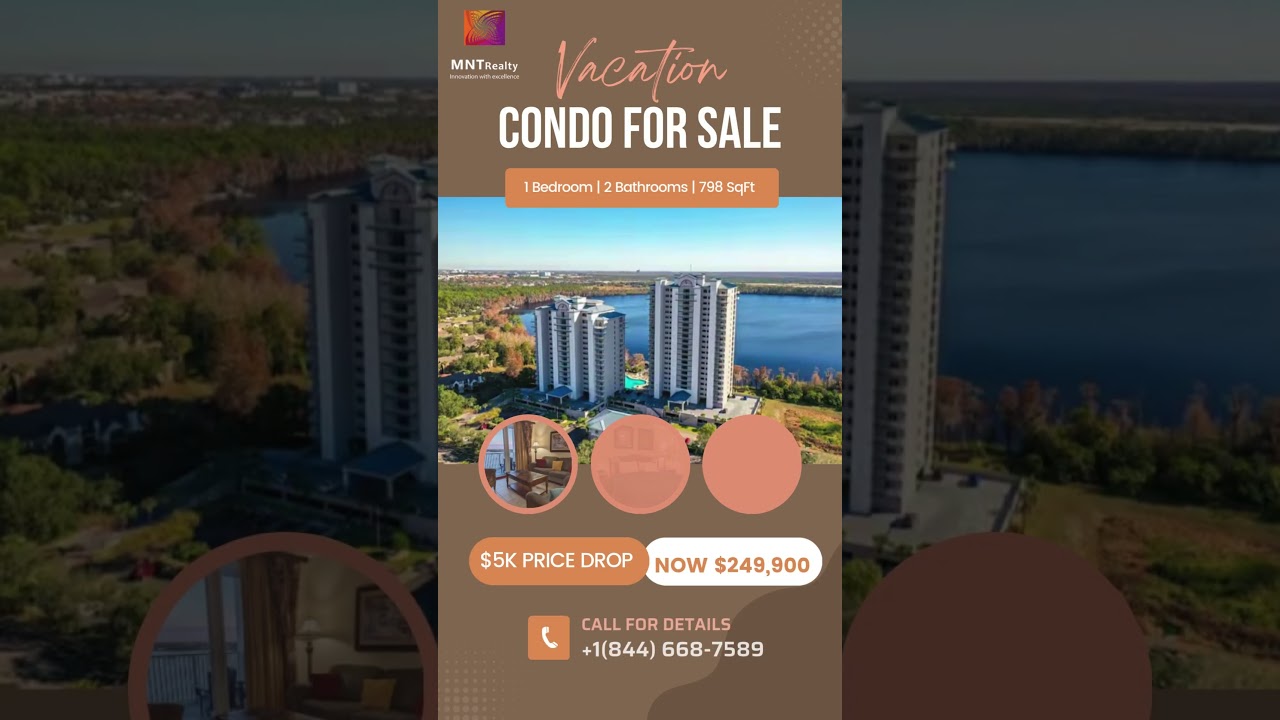 Luxurious Vacation Condo for Sale in Orlando, Florida!