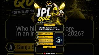 IPL quiz #4 #cricket #quiz #dhoni#viratkohli #ipl #csk #rcb  #lsg #kkr #klrahul  #delhicapitals