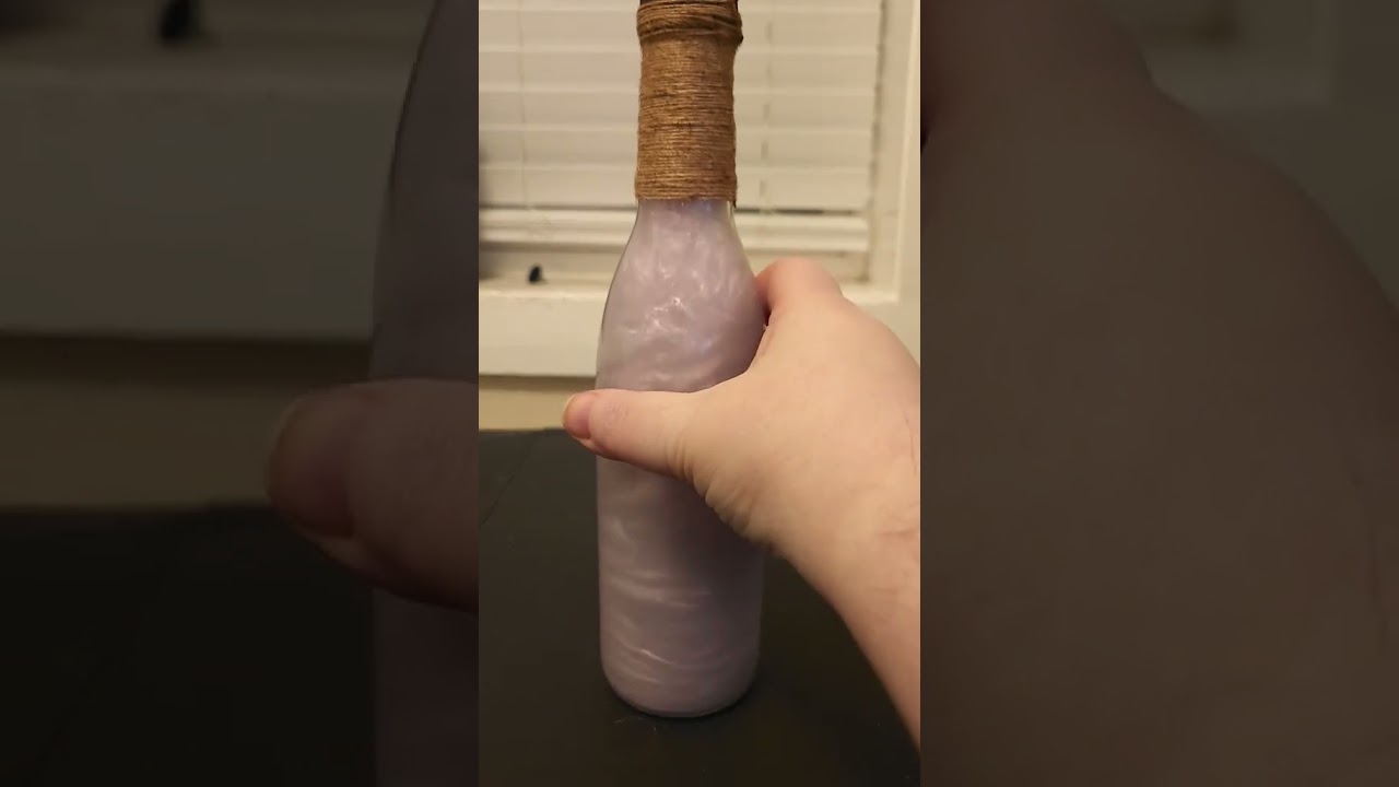 Ethereal Elixir: Clear to Light Purple Potion Bottle 