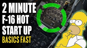 dcs world - F-16 viper, how to start jet in 2 minutes - hot for bvr bfm pvp