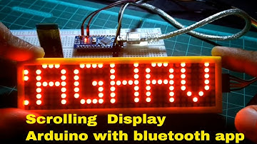 SCROLL DISPLAY Arduino LED DOT MATRIX|sk raghav ix