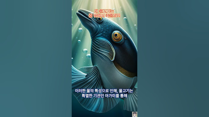 왜 물고기는 물 밖에서 죽을까?!#shorts