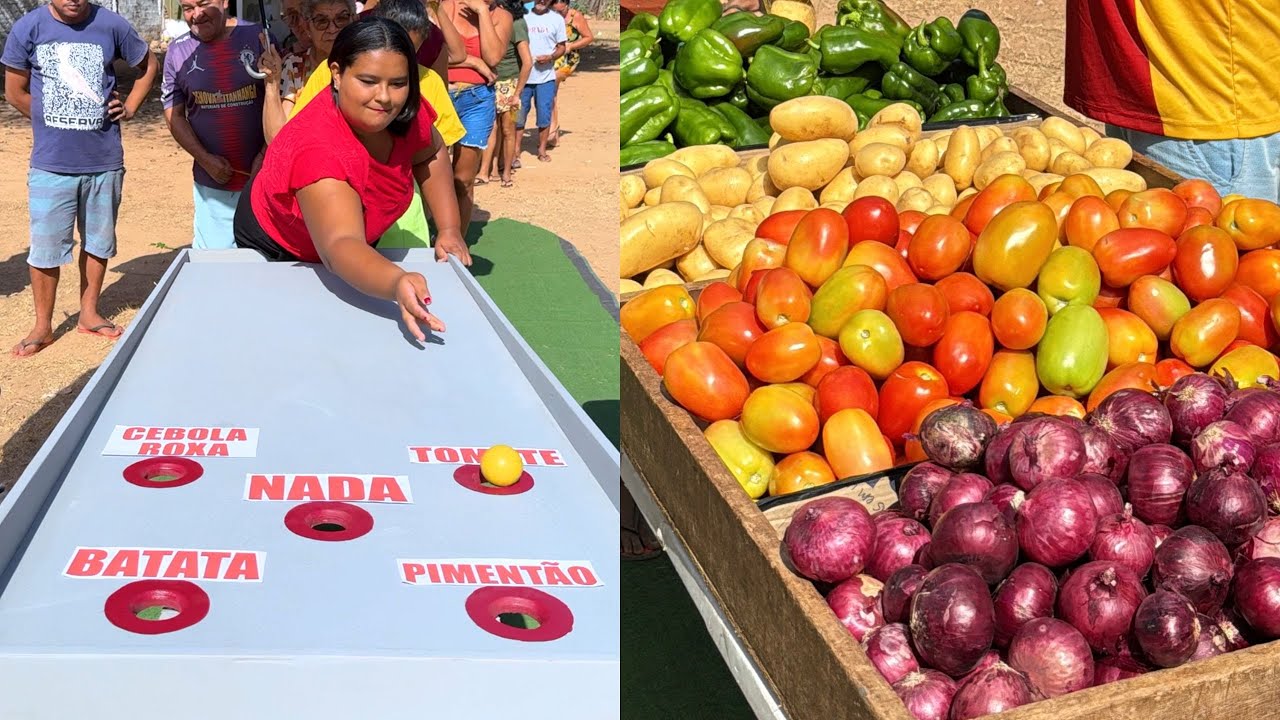 Tabuleiro de 5 Bolas: Doando 1000 reais em legumes!