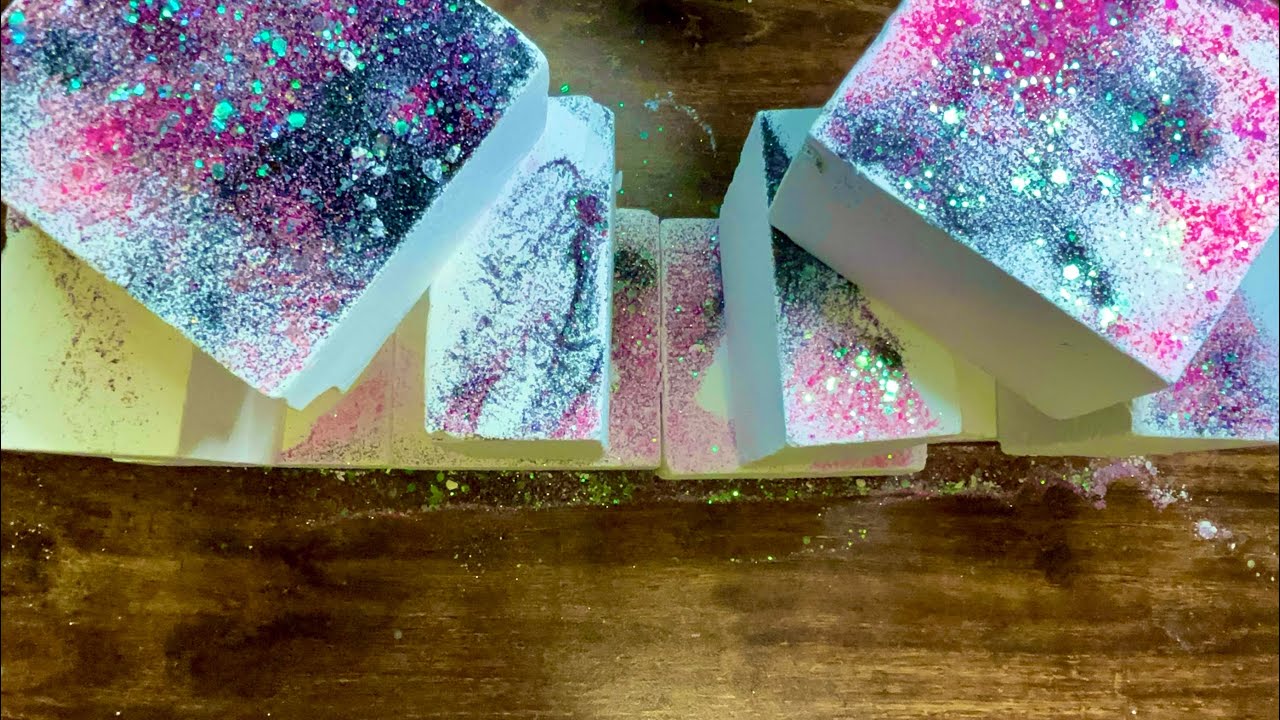 10 Punknpretty Assorted Gym Chalk Blocks Crush ASMR | Oddly Satisfying ...