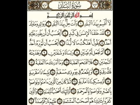 90 سورة البلد شيخ الزين محمد احمد 