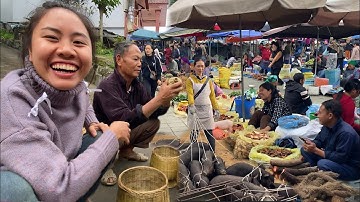 CHỢ PHIÊN BẮC HÀ / Bán toàn đồ rừng độc lạ - thảo dược bán la liệt & nét văn hóa đặc sắc vùng cao.