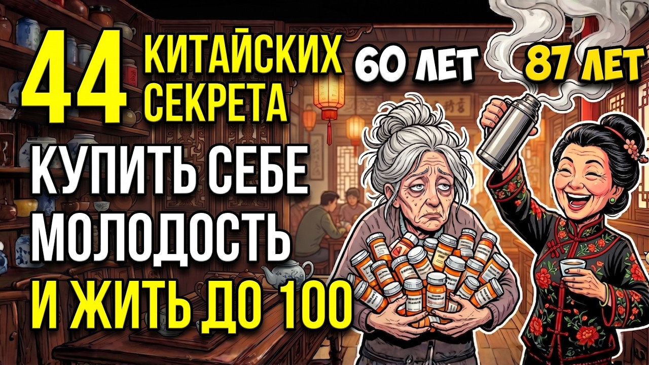 44 китайских секрета как КУПИТЬ СЕБЕ МОЛОДОСТЬ и жить ДО 100