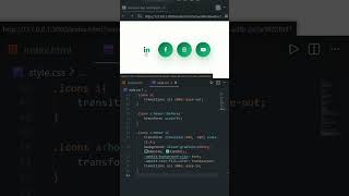 ✨ Social Media Icons Hover Animation 🌟 | HTML &amp; CSS | #htmlcss #animation #hovereffect #shorts