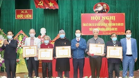 Đảng uỷ xã Đức Liên: Hội nghị tổng kết công tác xây dựng Đảng năm 2021