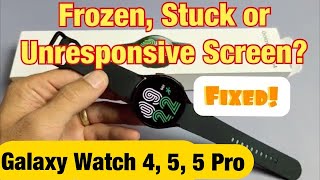 Galaxy Watch 4, 5, 5 Pro: Frozen Screen, Stuck or Unresponsive, Can't Restart? Easy Fix! screenshot 5