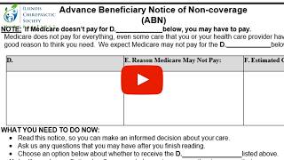 Are You Using the New 2026 ABN Form? | Illinois Chiropractic Society | 217-525-1200