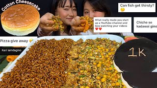 Mimi Sinju + Black Bean Noodles🔥|| Q&A your most asked question|| Meitei, Northeast Indian Mukbang