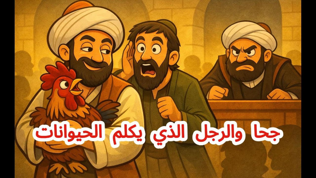 جحا والرجل الذي يكلم الحيوانات | قصة من طرائف جحا المسلية