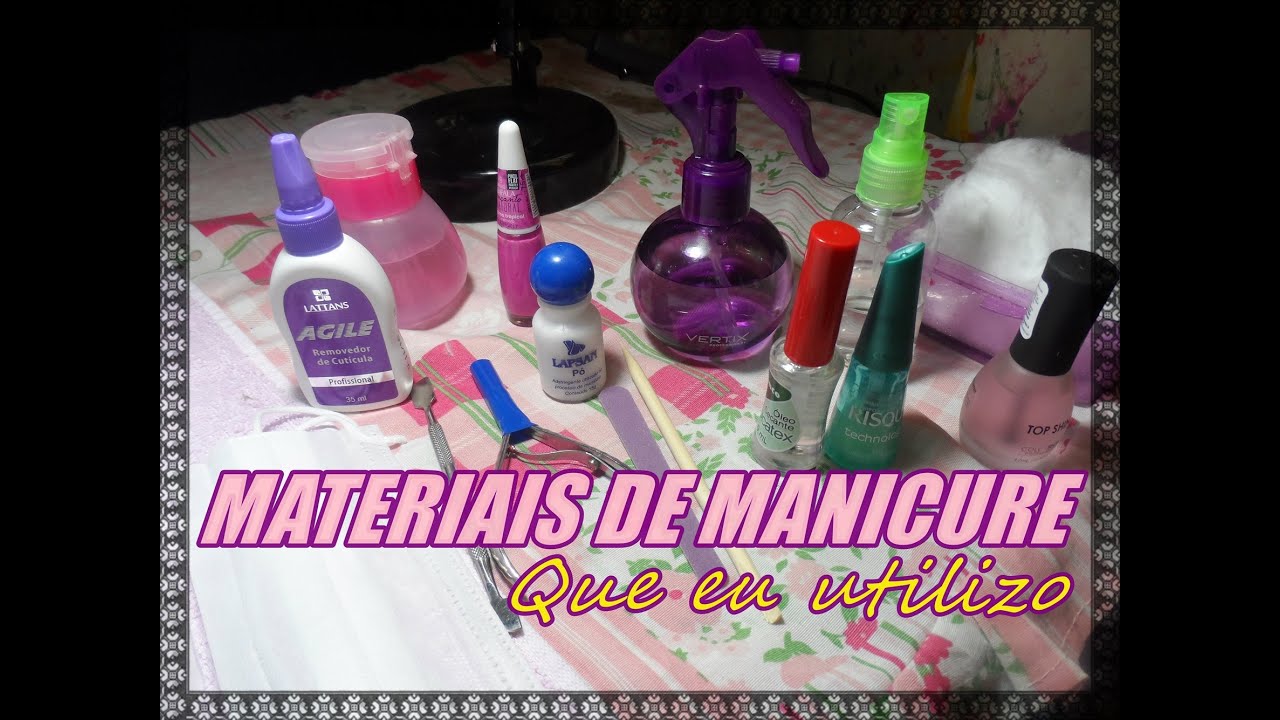 Lista De Material De Manicure E Pedicure Completo V rios Materiais