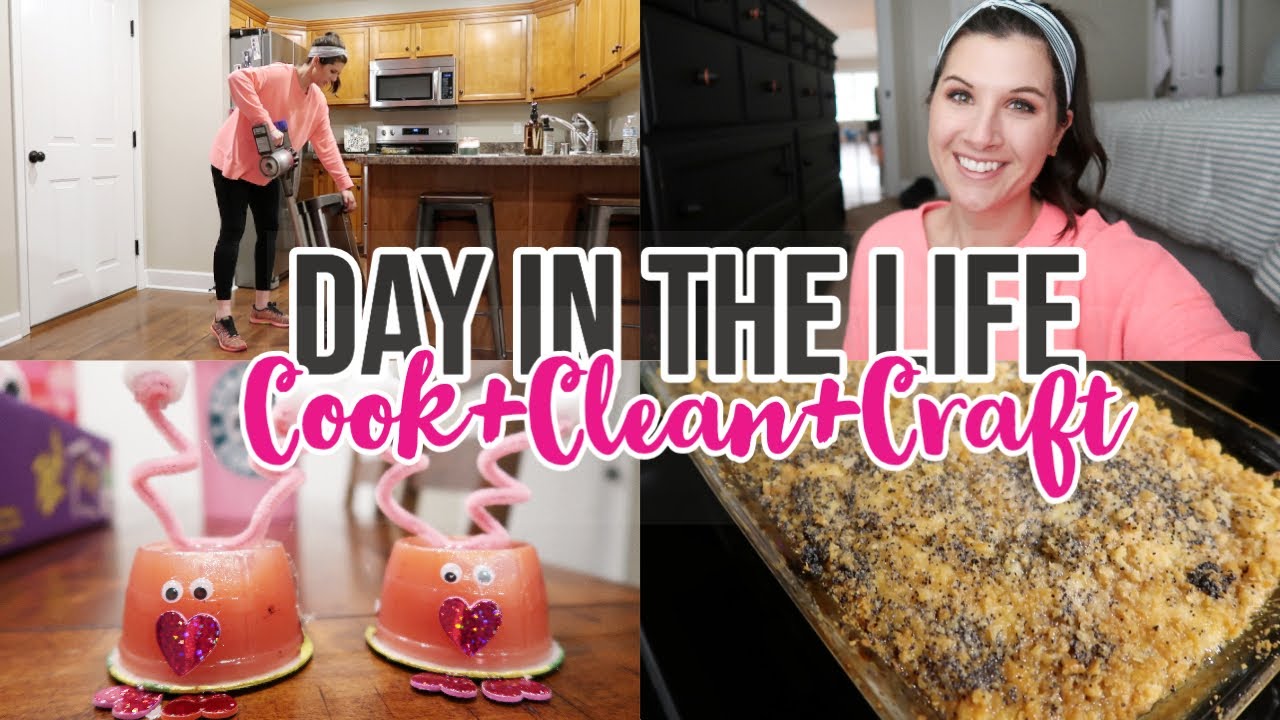 Day in the Life // Cook+Clean+Craft // Pipers ENT Visit - YouTube