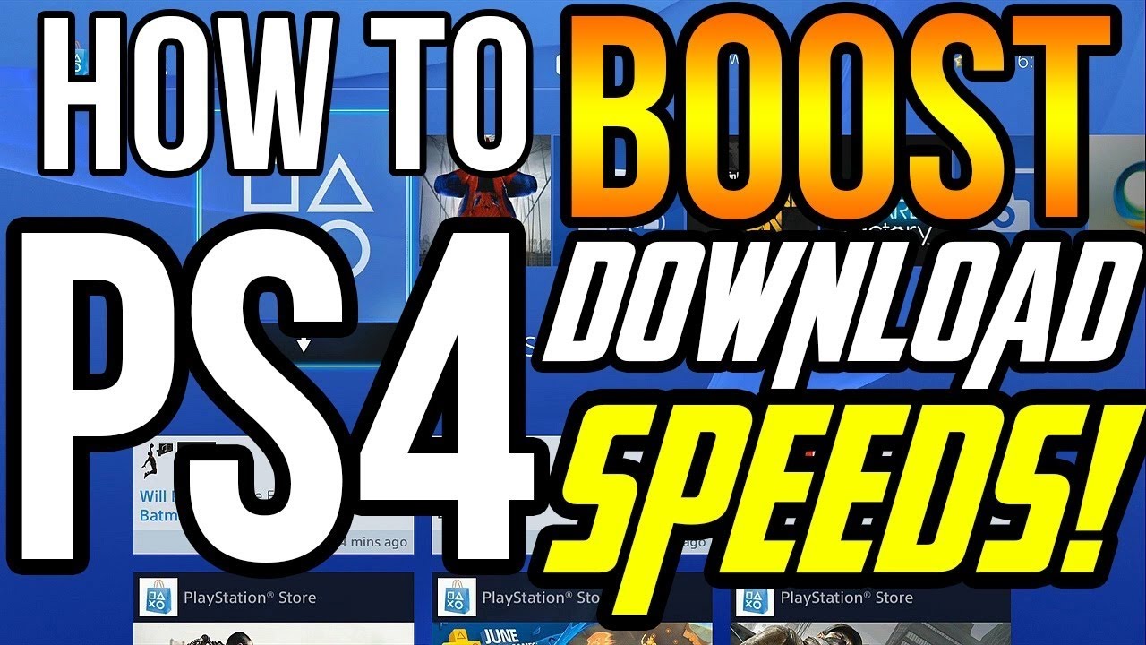 HOW TO BOOST YOUR PS4 DOWNLOAD & INTERNET SPEED!!! - YouTube