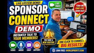 LIVE Sponsor Connect Demo – Instantly Talk to Your Members (AI + Video Chat System for Affiliates!)