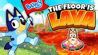 🌋 Bluey The Floor is Lava 🌋 Winter Brain Break | Christmas Freeze Dance | Danny GO!