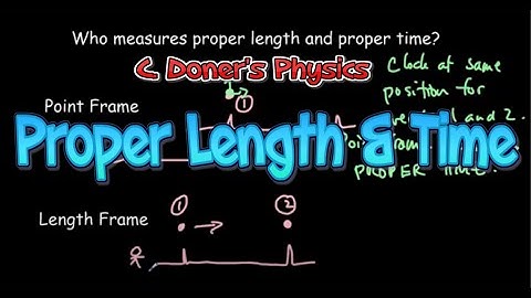IB Physics: Proper Length & Time and Point-Length Problems