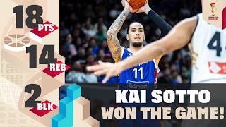 KAI SOTTO SAVED THE DAY! ✋ | 🇯🇴 Jordan v Philippines 🇵🇭 2027 #FIBAWC Qualifiers