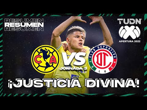 Resumen | América vs Toluca | Liga Mx Apertura 22 -J3 | TUDN