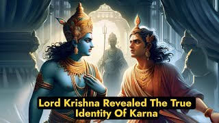 Why Did Krishna Reveal The True Identity Of Karna Before The War? | JourneyThrough