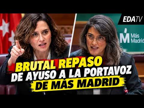 AYUSO PUTS MANUELA BERGEROT ON THE ROPE IN THE MADRID ASSEMBLY