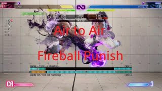 SF6 Akuma Tech - Air to Air Fireball Punish