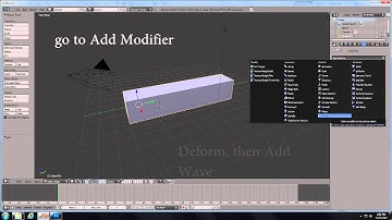 How to use the wave modifier in Blender 2.63