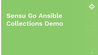 Monitoring as code with Sensu + Ansible Webinar